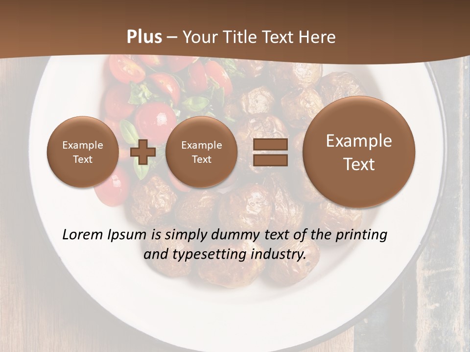Dinner Boiled Ripe PowerPoint Template