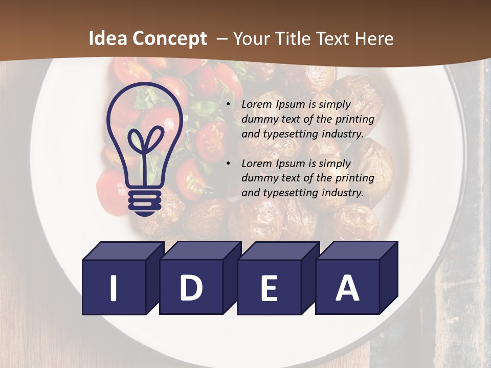 Dinner Boiled Ripe PowerPoint Template