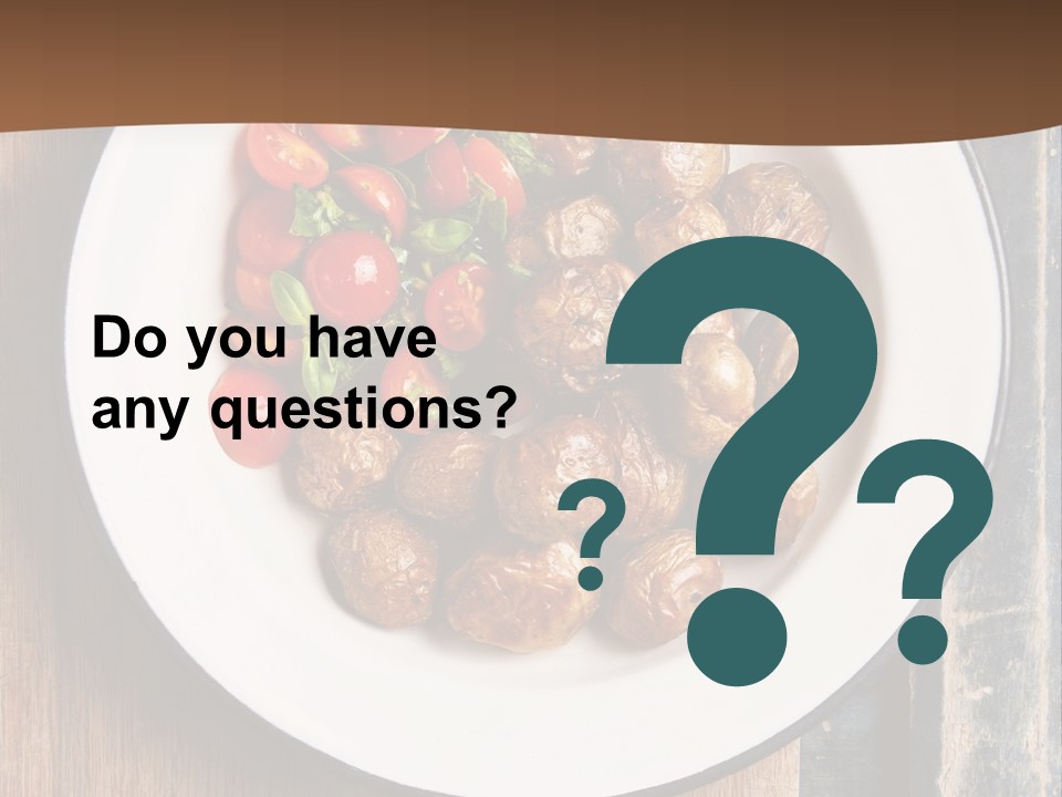 Dinner Boiled Ripe PowerPoint Template