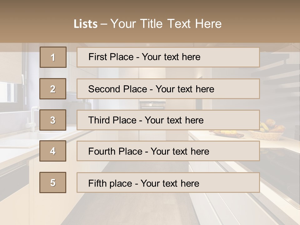 View Wall Flat PowerPoint Template