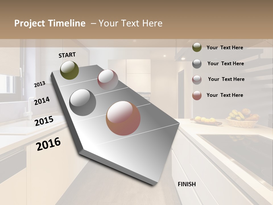 View Wall Flat PowerPoint Template