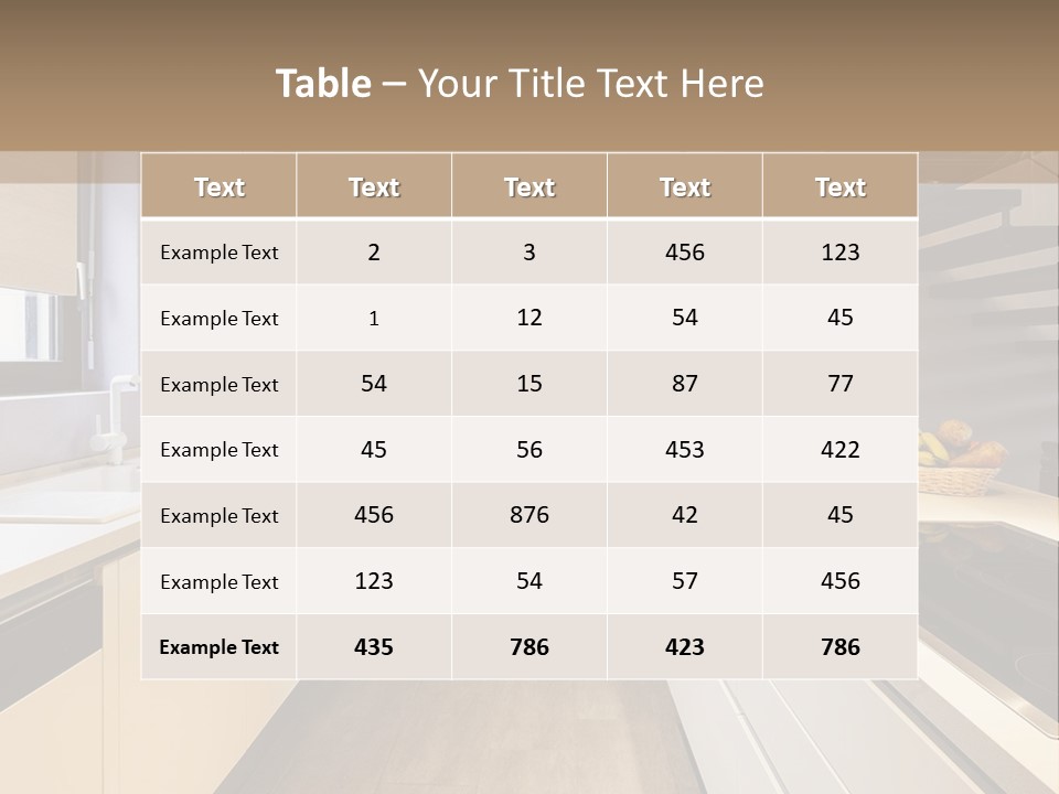 View Wall Flat PowerPoint Template
