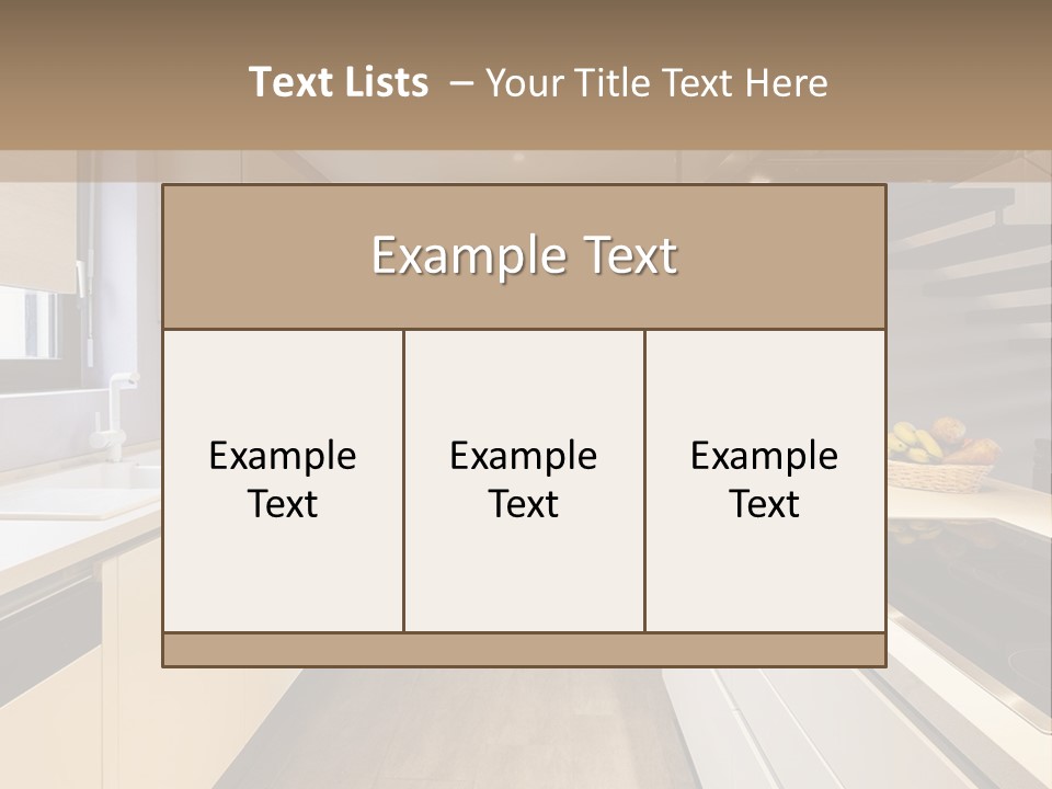 View Wall Flat PowerPoint Template