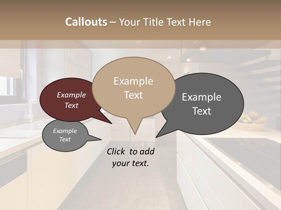 View Wall Flat PowerPoint Template