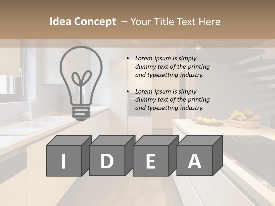 View Wall Flat PowerPoint Template