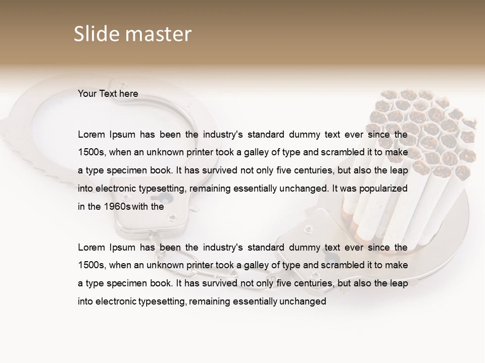 Narcotic Concepts Risk PowerPoint Template