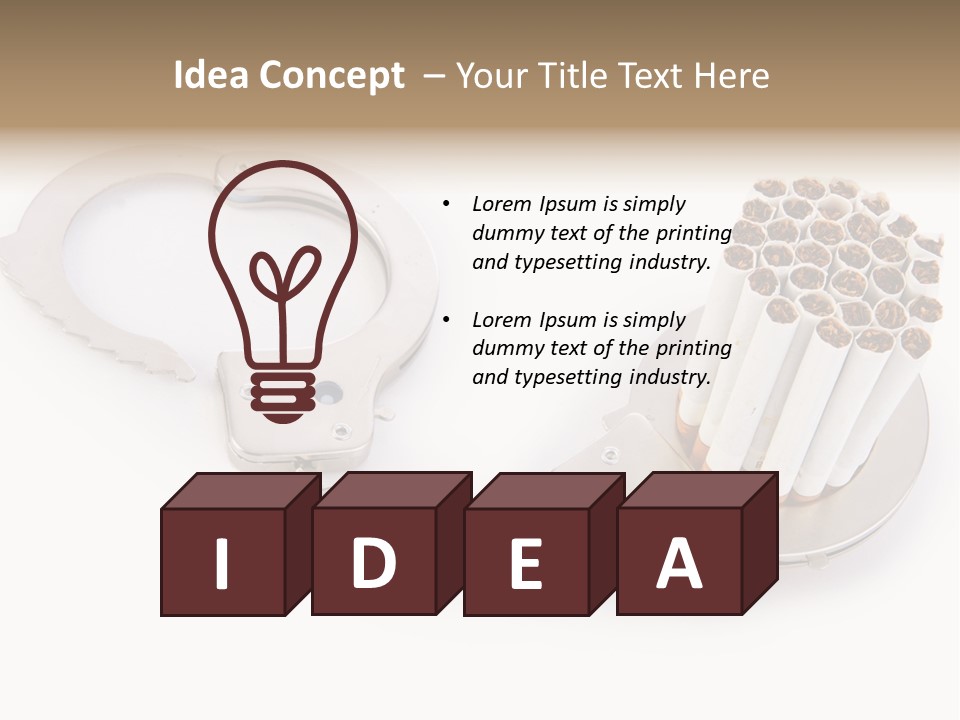 Narcotic Concepts Risk PowerPoint Template