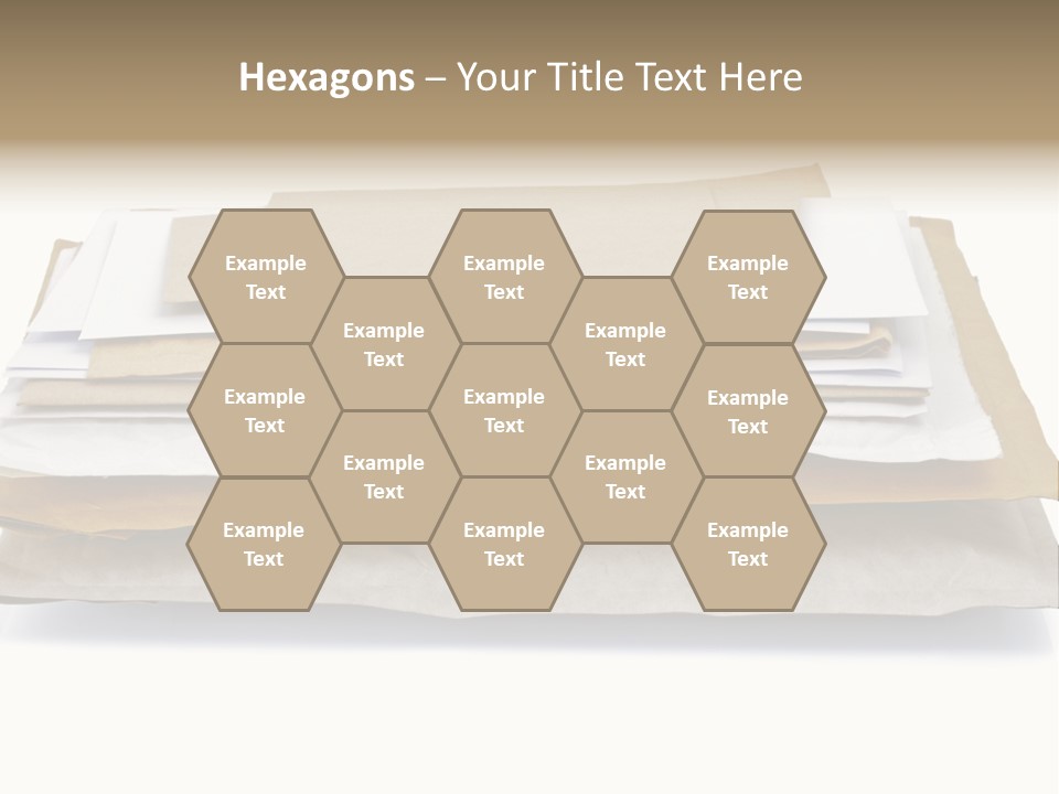 Correspondence White Background Blank PowerPoint Template