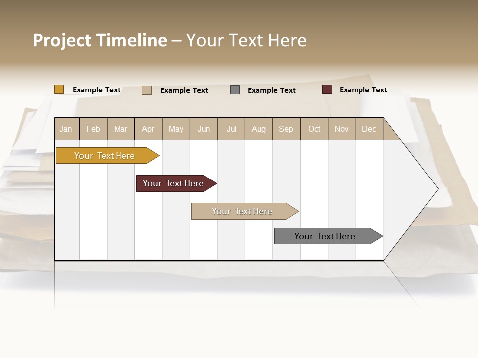 Correspondence White Background Blank PowerPoint Template