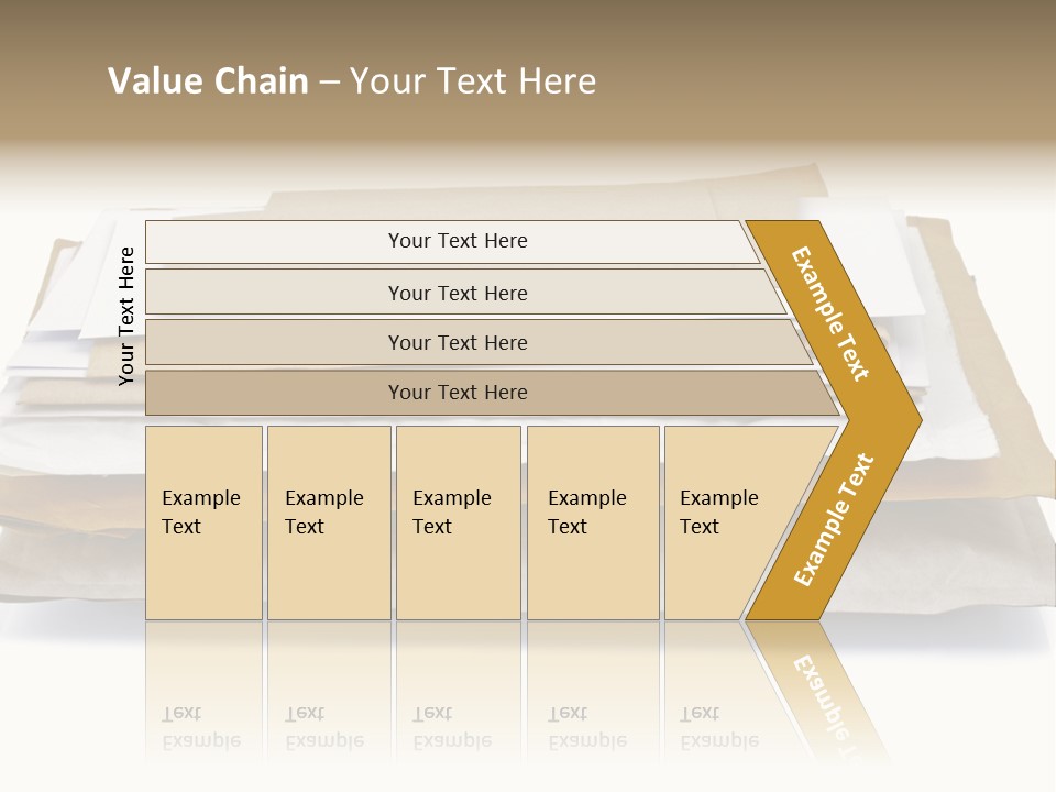 Correspondence White Background Blank PowerPoint Template