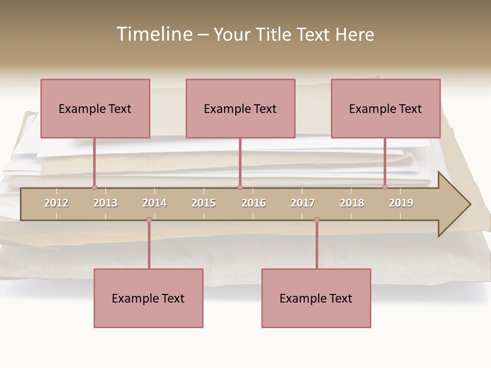 Correspondence White Background Blank PowerPoint Template