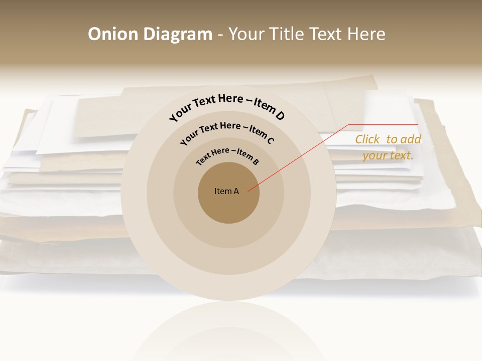 Correspondence White Background Blank PowerPoint Template