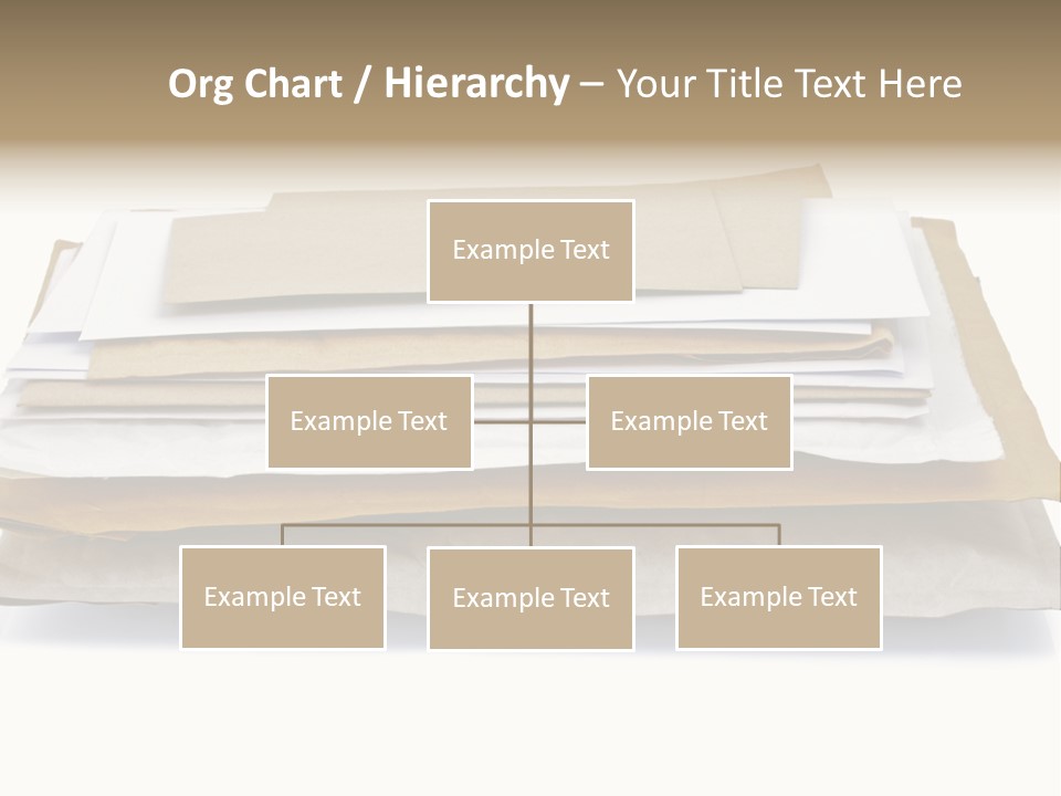 Correspondence White Background Blank PowerPoint Template