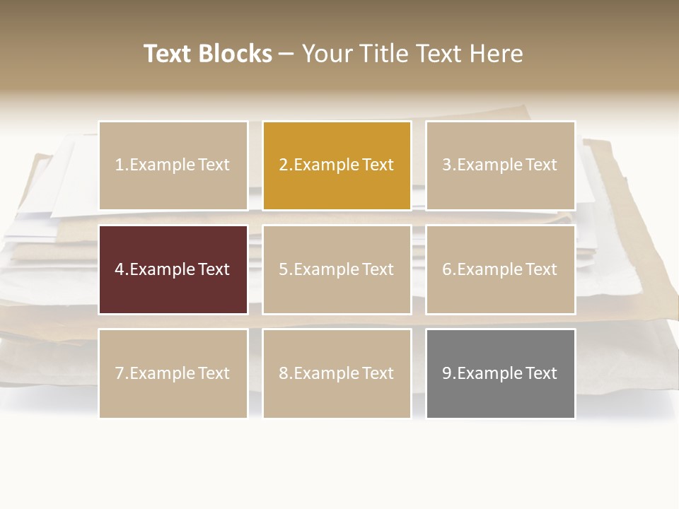 Correspondence White Background Blank PowerPoint Template