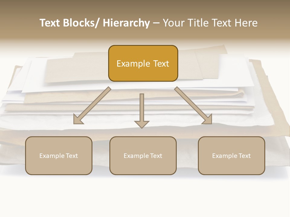 Correspondence White Background Blank PowerPoint Template