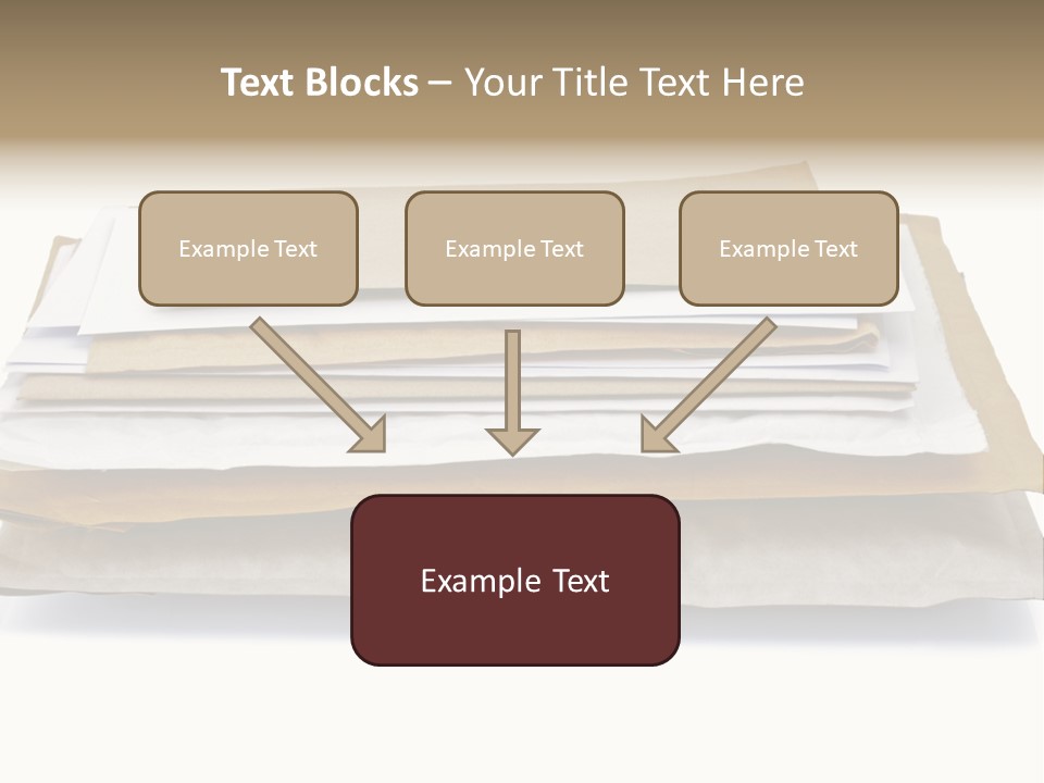 Correspondence White Background Blank PowerPoint Template