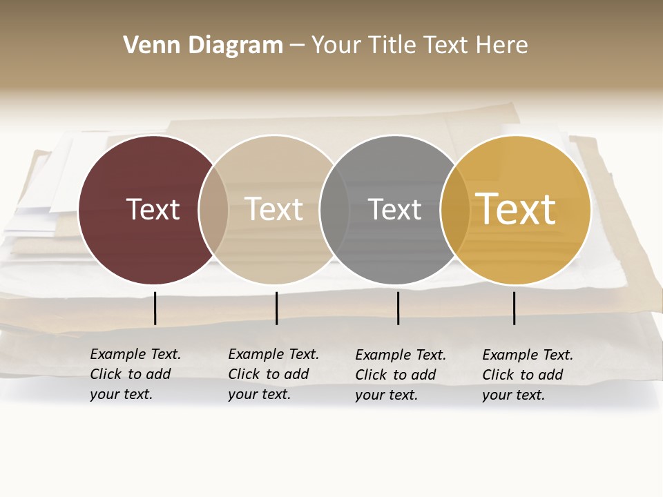 Correspondence White Background Blank PowerPoint Template