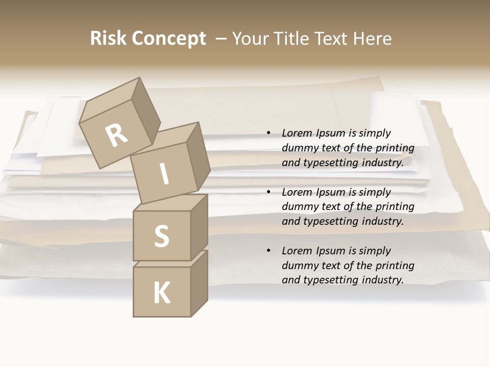 Correspondence White Background Blank PowerPoint Template