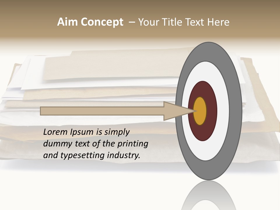 Correspondence White Background Blank PowerPoint Template