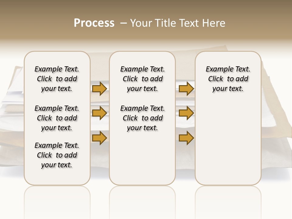 Correspondence White Background Blank PowerPoint Template