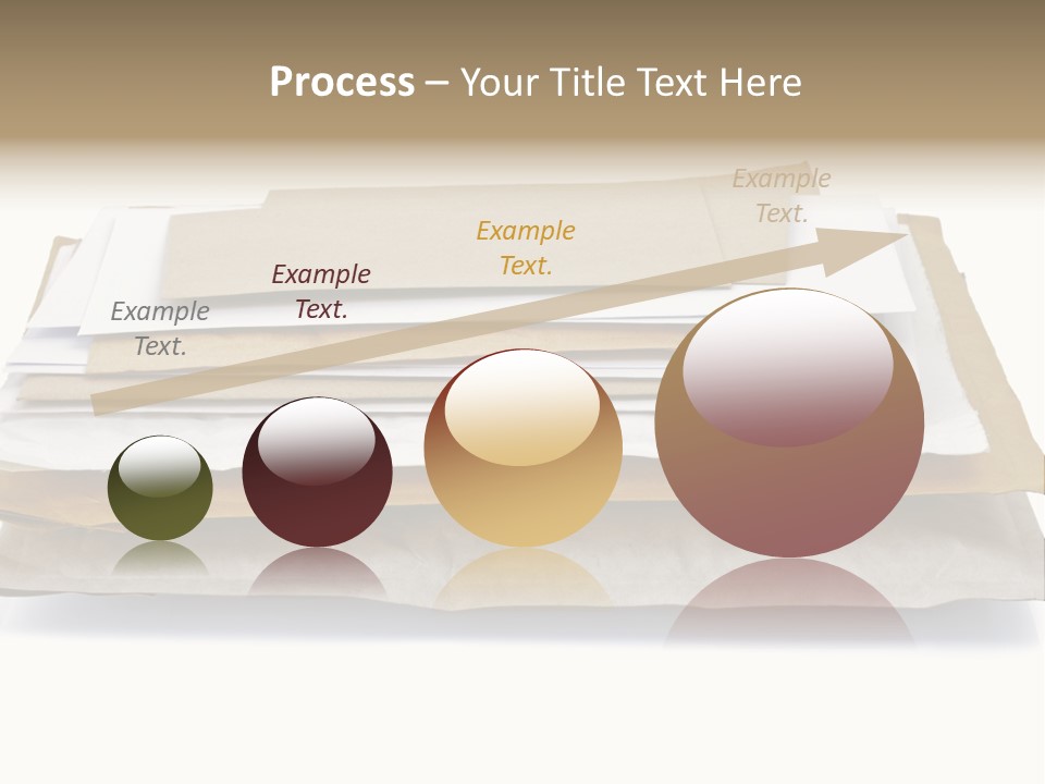 Correspondence White Background Blank PowerPoint Template