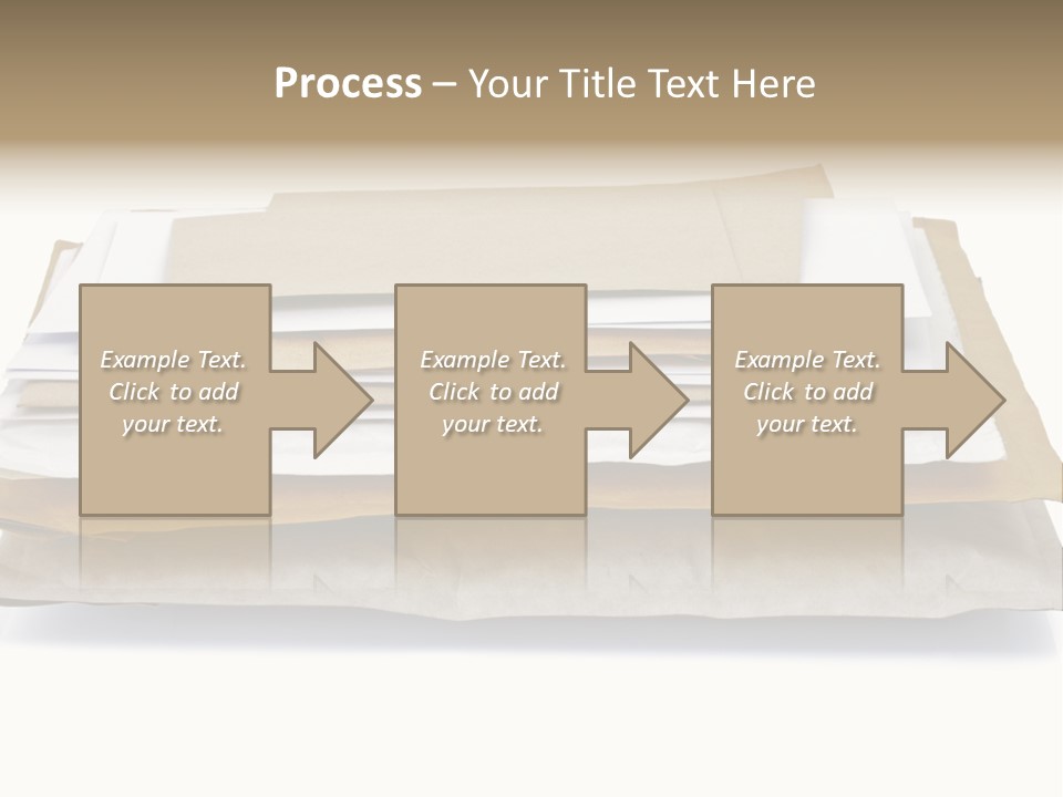 Correspondence White Background Blank PowerPoint Template