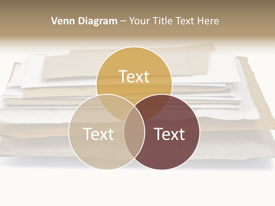 Correspondence White Background Blank PowerPoint Template