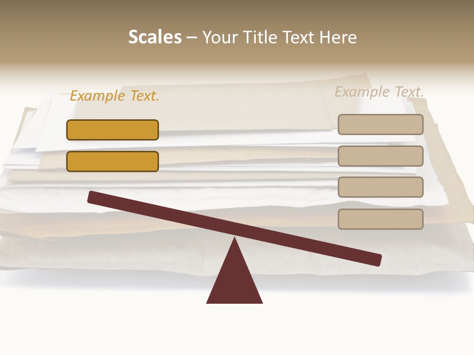 Correspondence White Background Blank PowerPoint Template