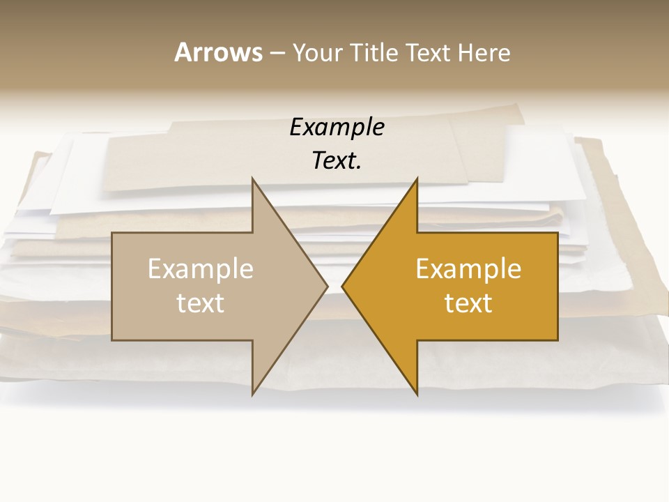 Correspondence White Background Blank PowerPoint Template