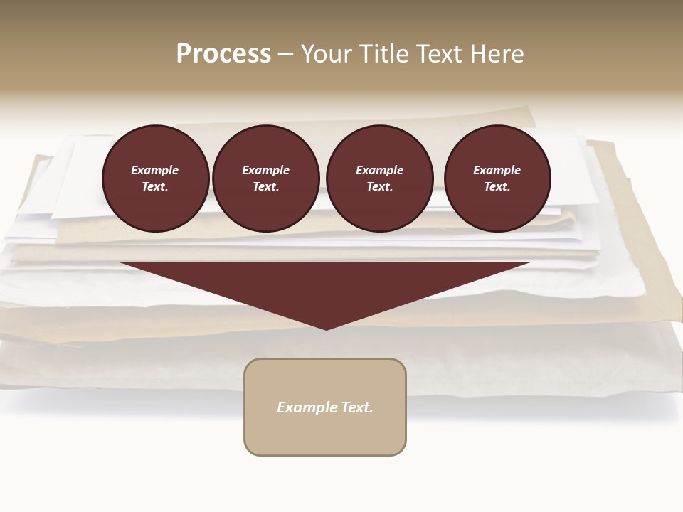 Correspondence White Background Blank PowerPoint Template