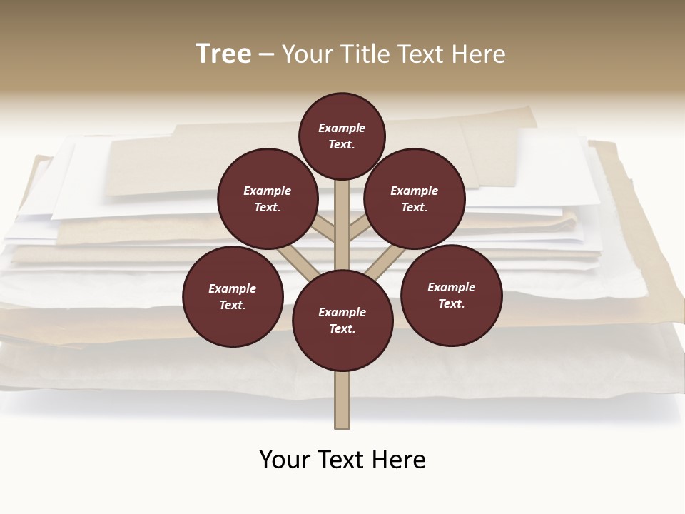 Correspondence White Background Blank PowerPoint Template