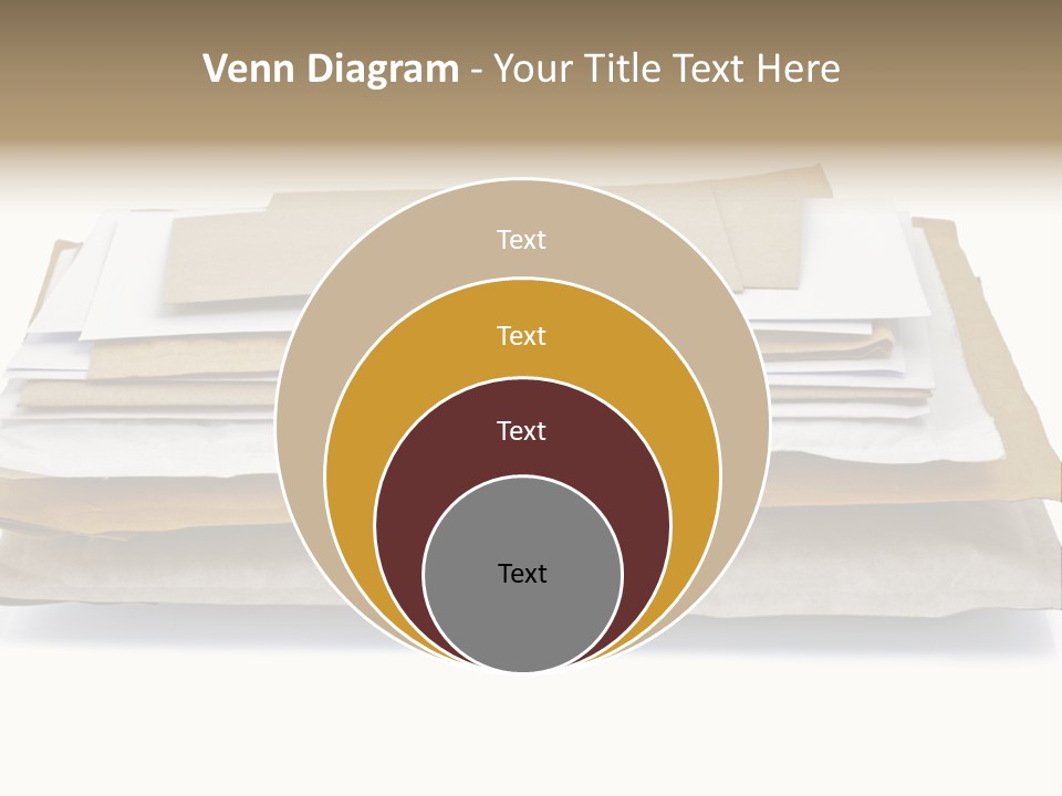 Correspondence White Background Blank PowerPoint Template