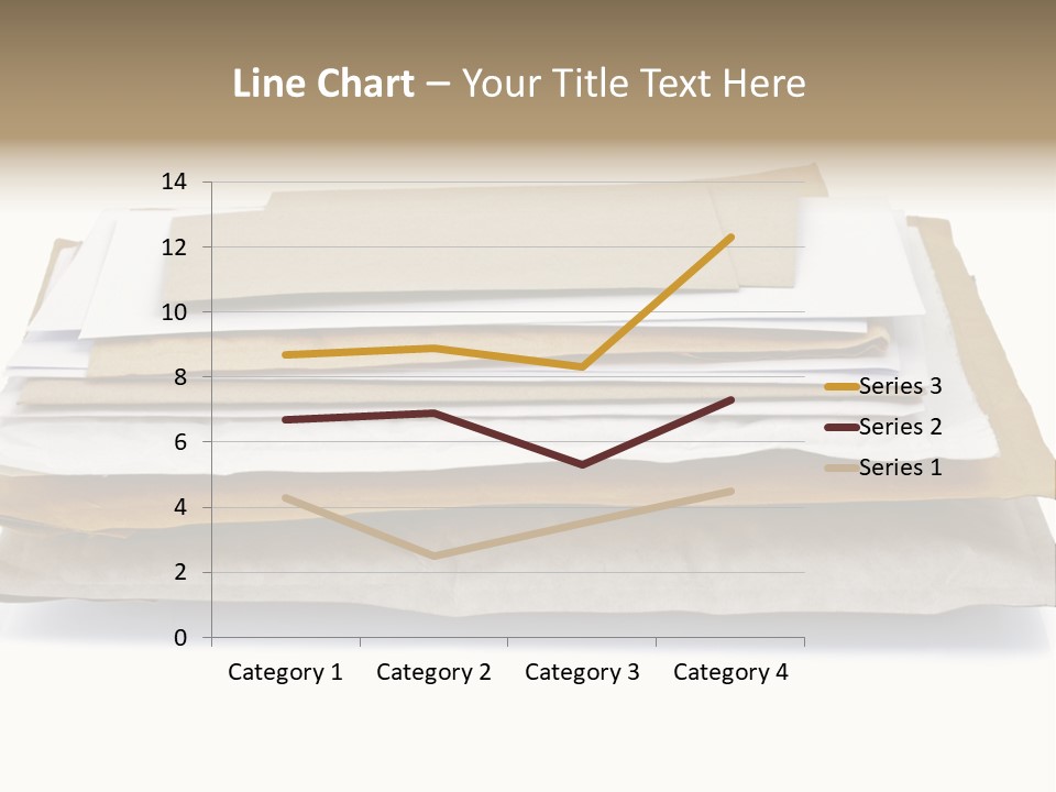 Correspondence White Background Blank PowerPoint Template