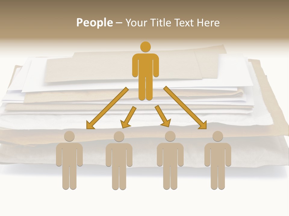 Correspondence White Background Blank PowerPoint Template