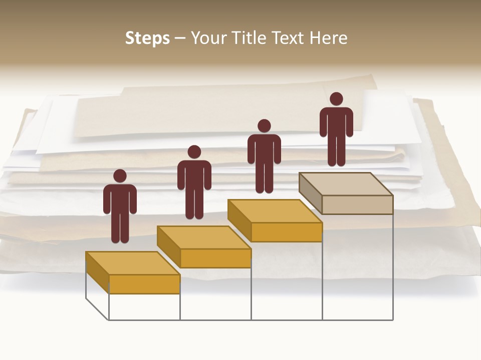 Correspondence White Background Blank PowerPoint Template