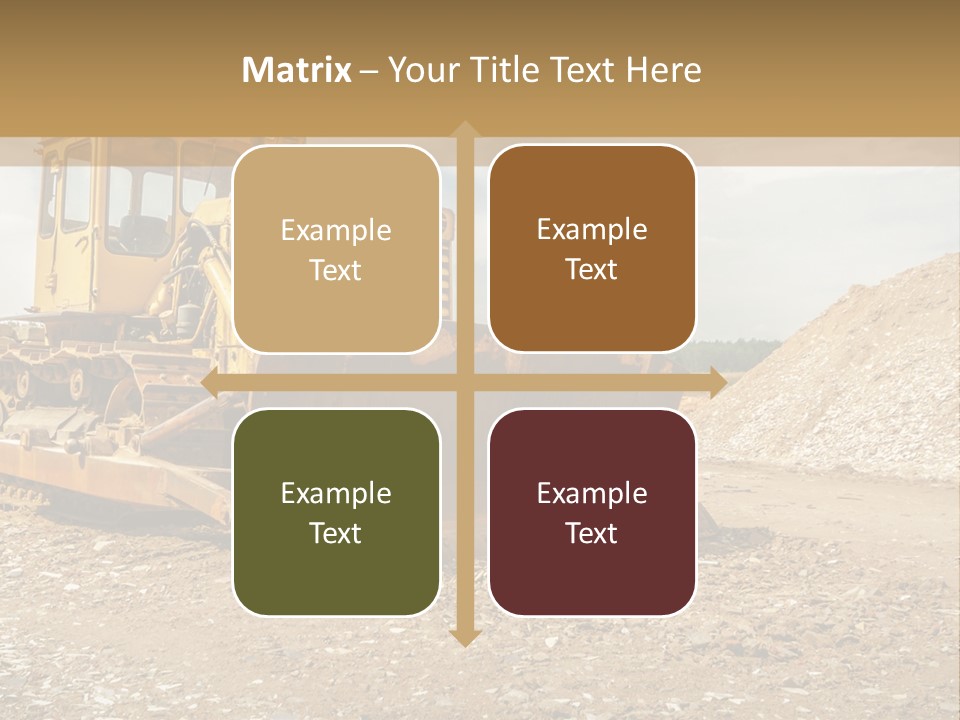 Quarry Power Machinery PowerPoint Template