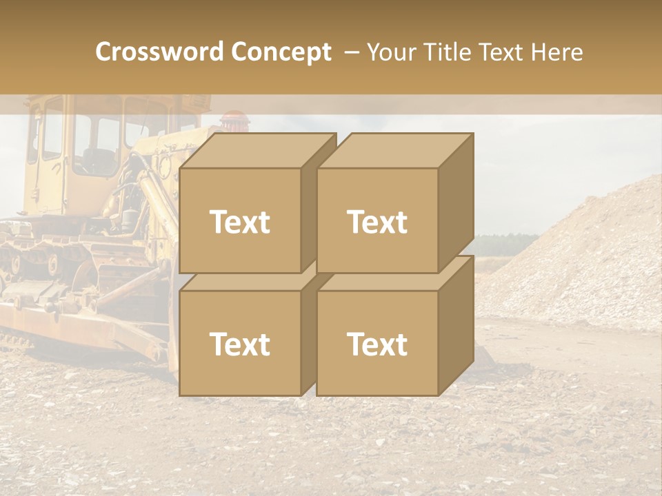 Quarry Power Machinery PowerPoint Template