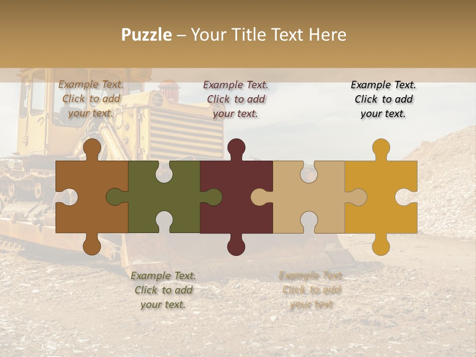 Quarry Power Machinery PowerPoint Template