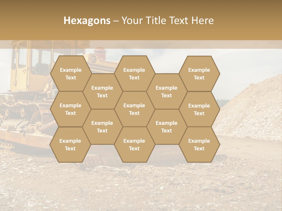 Quarry Power Machinery PowerPoint Template