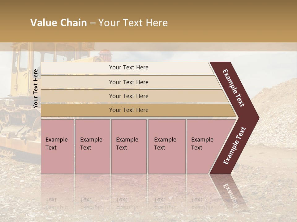Quarry Power Machinery PowerPoint Template