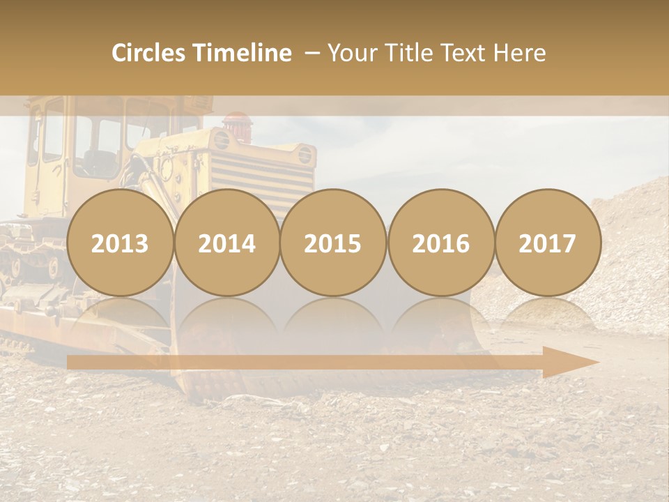 Quarry Power Machinery PowerPoint Template