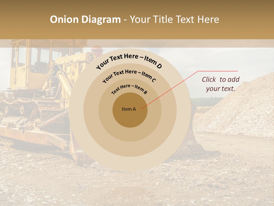 Quarry Power Machinery PowerPoint Template