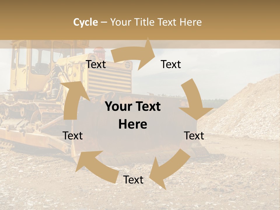 Quarry Power Machinery PowerPoint Template