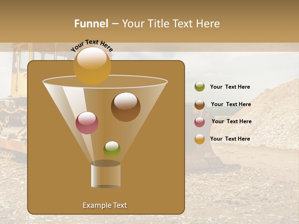Quarry Power Machinery PowerPoint Template