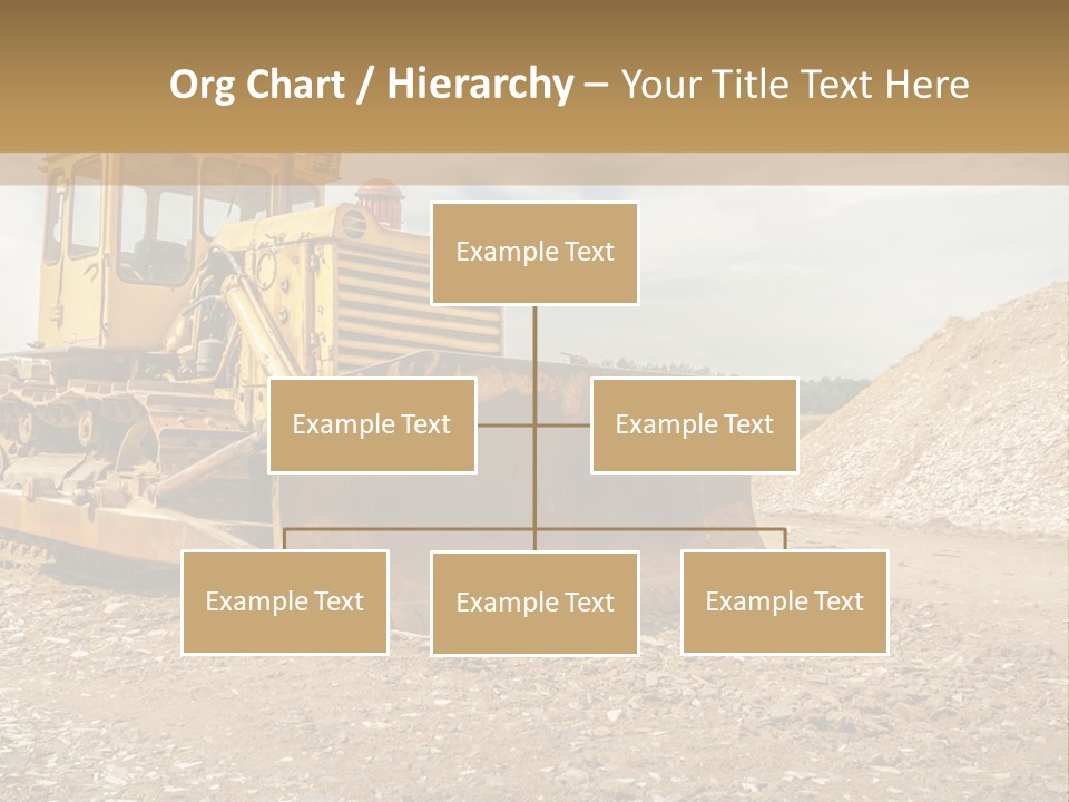 Quarry Power Machinery PowerPoint Template
