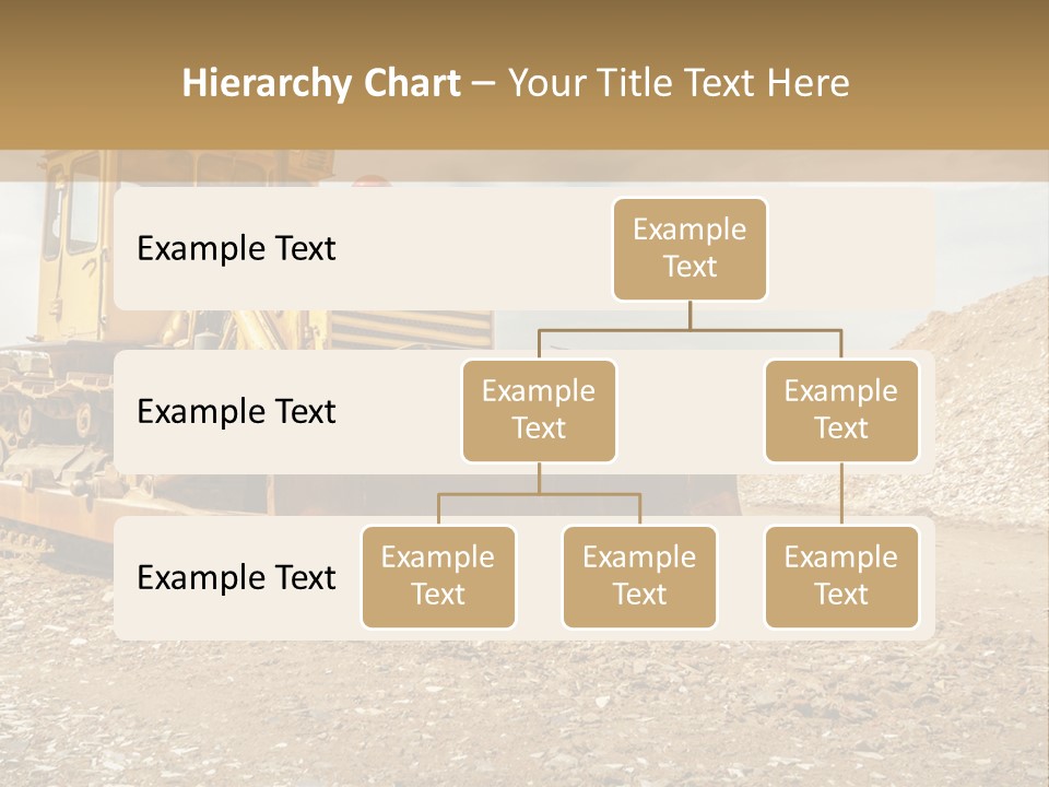 Quarry Power Machinery PowerPoint Template