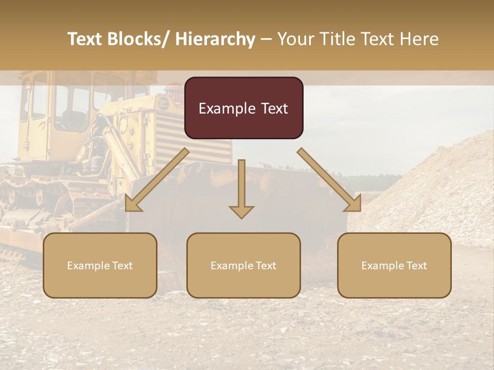 Quarry Power Machinery PowerPoint Template