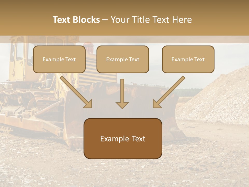 Quarry Power Machinery PowerPoint Template
