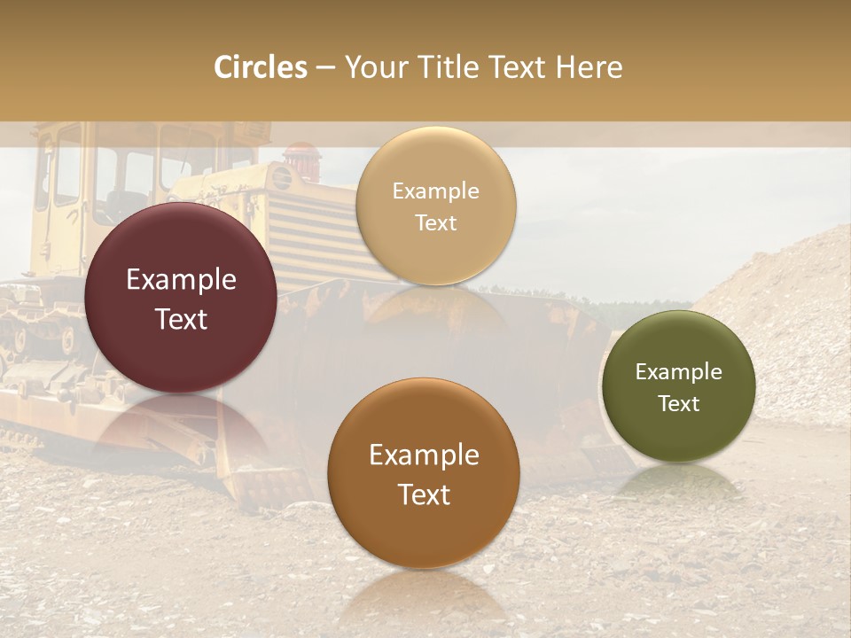 Quarry Power Machinery PowerPoint Template