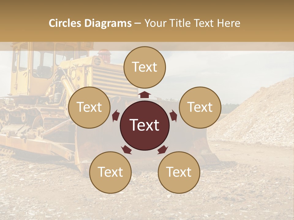 Quarry Power Machinery PowerPoint Template